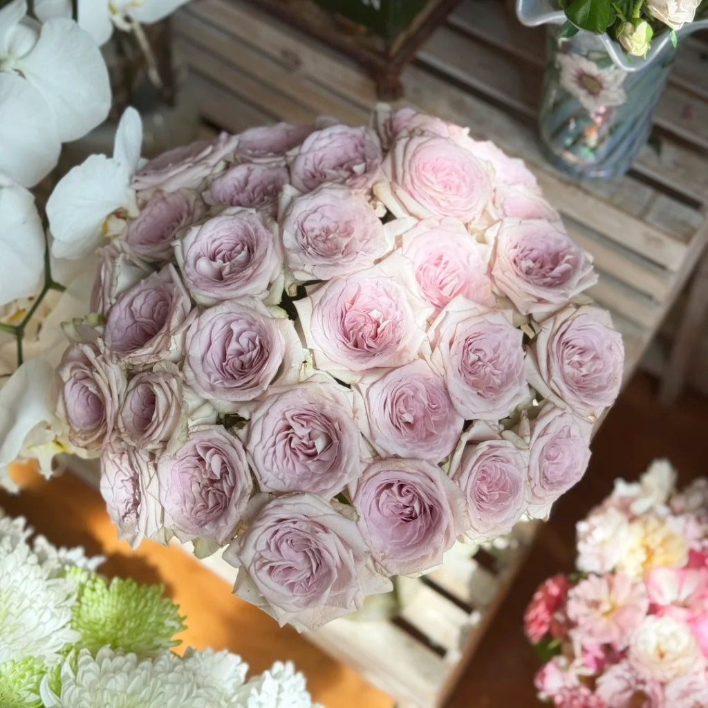 Silver Gemstone Rose
