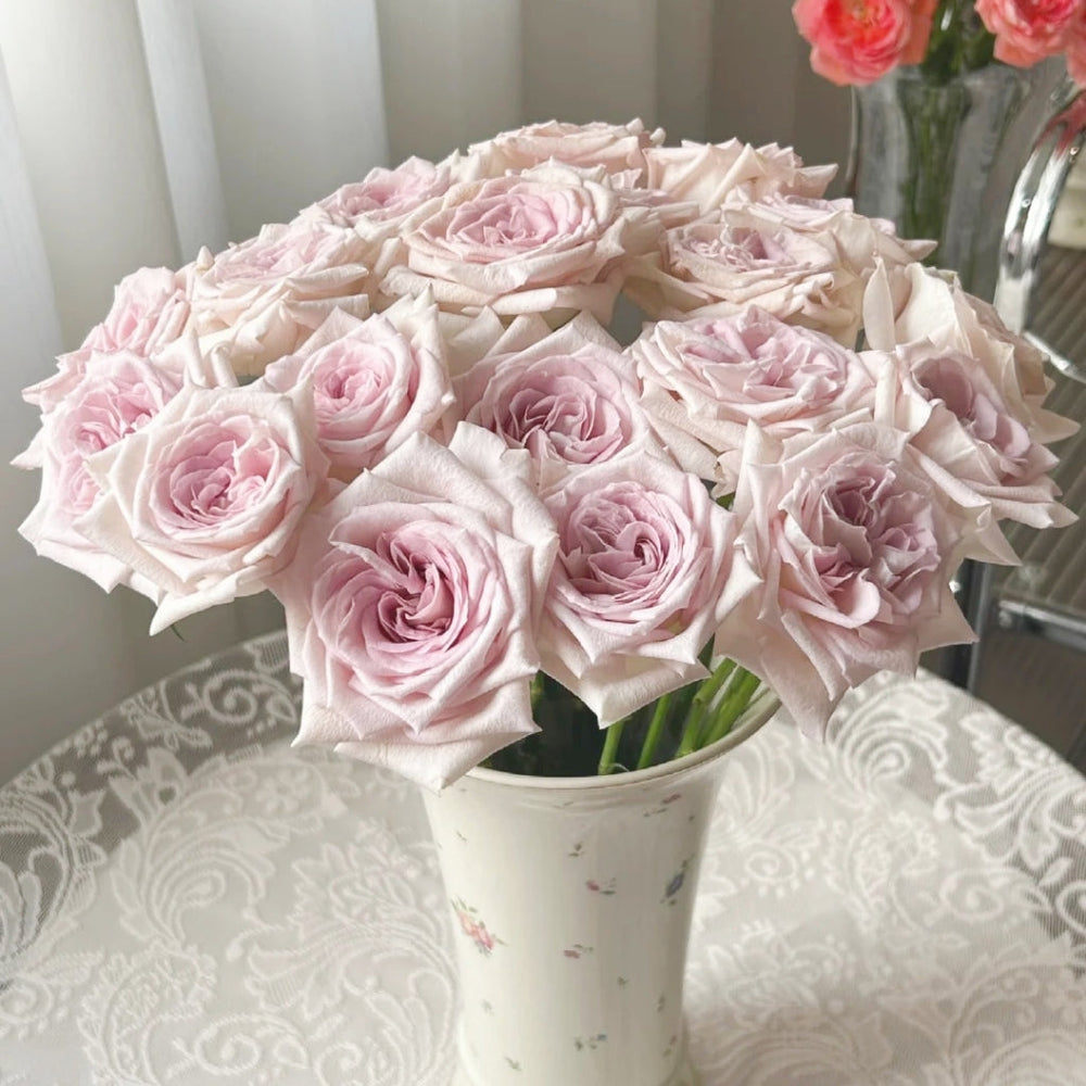 Silver Gemstone Rose